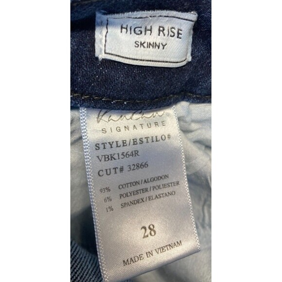 Kancan Womans Jeans Signature High RIse Skinny VBK1564R Cut 32866 Sz 28 - Picture 14 of 14